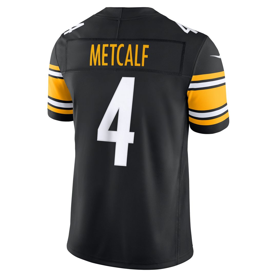 Pittsburgh Steelers DK Metcalf Nike Black Team Vapor F.U.S.E. Stitched Limited Jersey product image 3, provided for visual