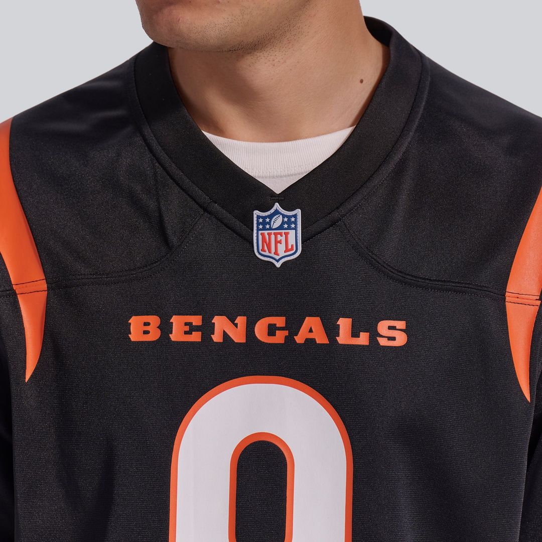 Cincinnati Bengals Joe Burrow Nike Black Player Game Jersey product image 22, provided for visual reference and product