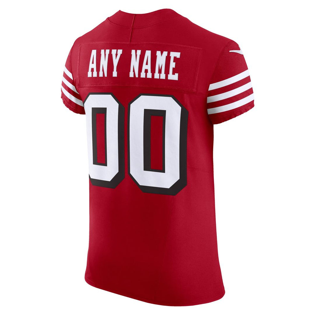 San Francisco 49ers Nike Scarlet Vapor F.U.S.E. Elite Custom Jersey product image 9, provided for visual reference and