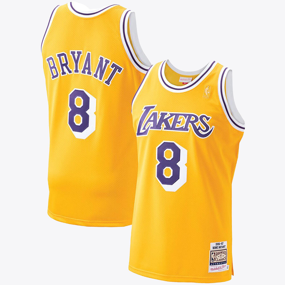 Kobe Bryant Hardwood Classics 1996-97 Authentic Jersey By Mitchell & Ness - Gold product image 1, provided for visual