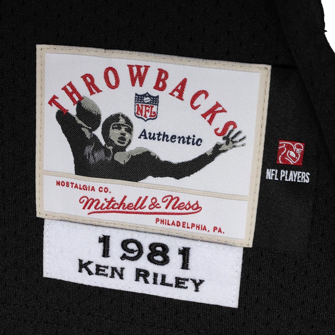 Cincinnati Bengals 1981 Ken Riley Mitchell & Ness Black Authentic Throwback Retired Player Jersey product image 5, provided