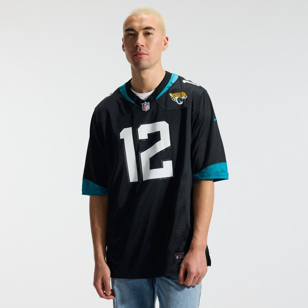 Jacksonville Jaguars Travis Hunter Nike Black Alternate Game Jersey product image 2, provided for visual reference and