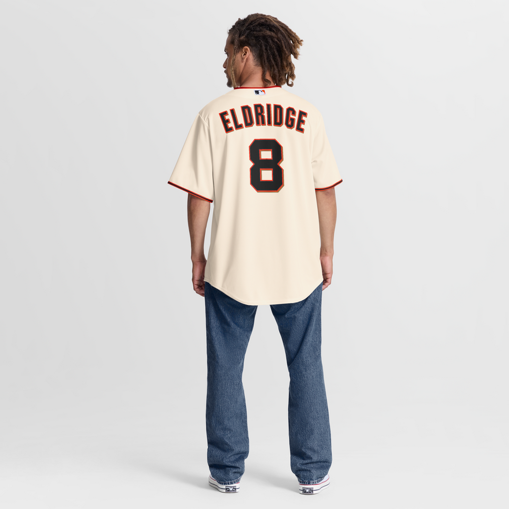 San Francisco Giants Bryce Eldridge Nike Cream Home Replica Jersey product image 5, provided for visual reference and