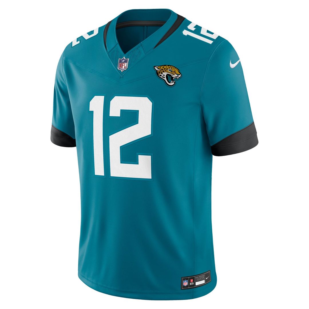 Jacksonville Jaguars Travis Hunter Nike Teal Team Vapor F.U.S.E. Stitched Limited Jersey product image 2, provided for