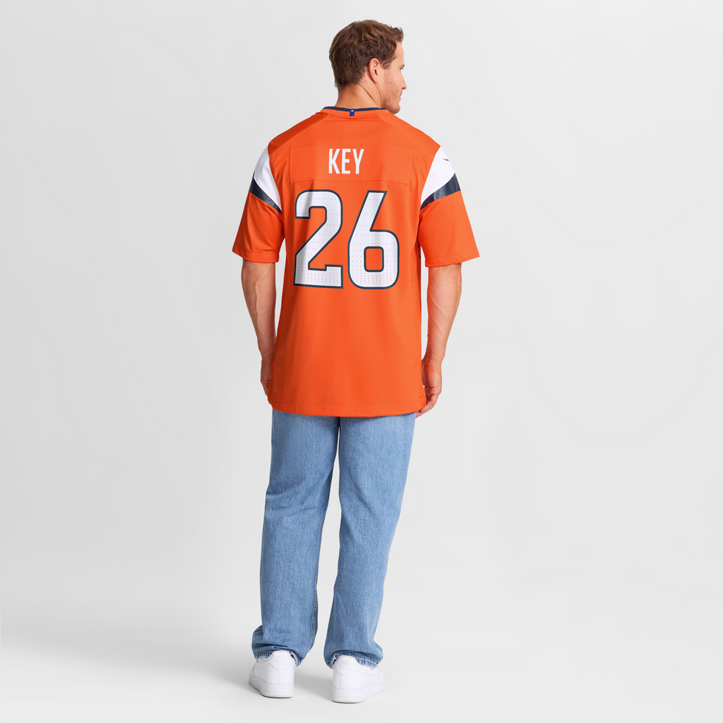 Denver Broncos Devon Key Nike Orange Team Game Jersey product image 8, provided for visual reference and product detail