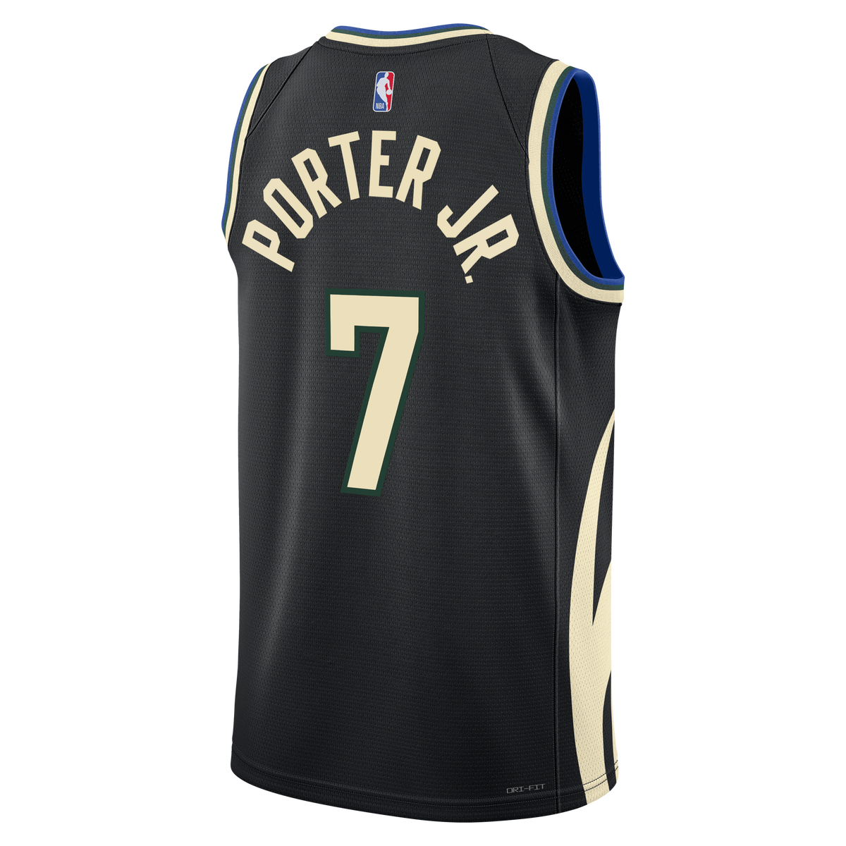 Milwaukee Bucks Jordan Brand Statement Edition Swingman Jersey - Hunter Green - Kevin Porter Jr. - Unisex product image 4,
