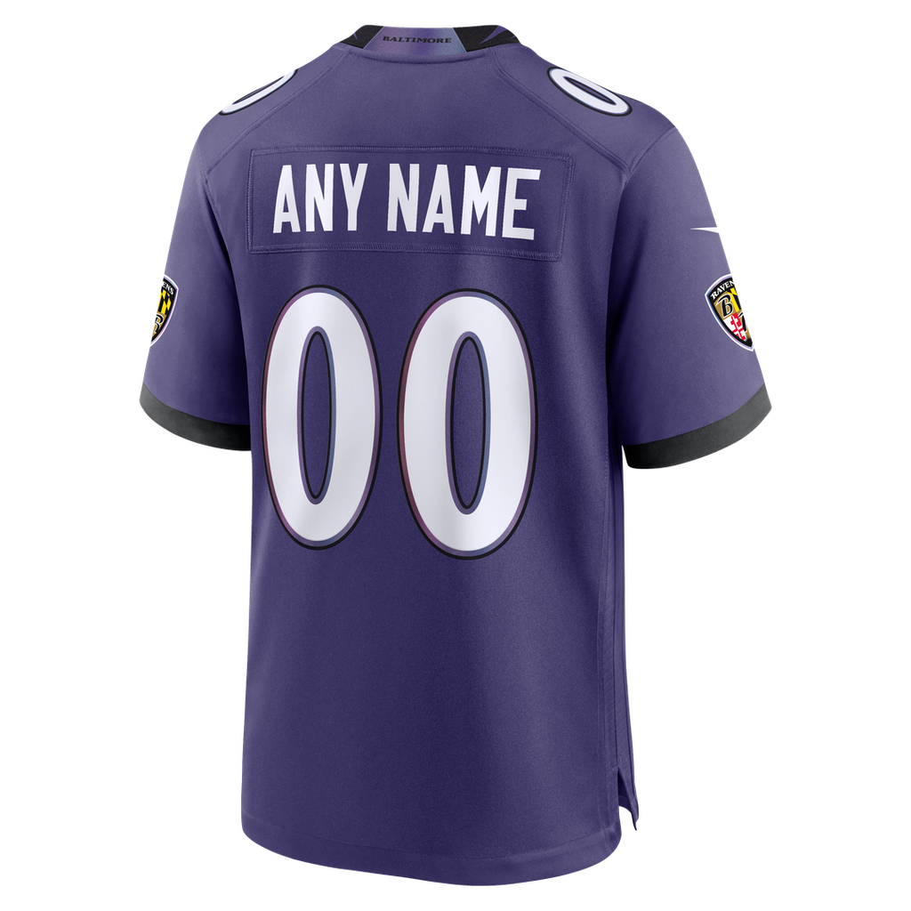 Baltimore Ravens Nike Purple Custom Game Jersey product image 3, provided for visual reference and product detail review