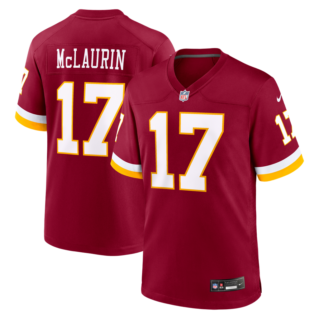 Hail Raiser Washington Commanders Terry McLaurin Nike Black Alternate Game Jersey product image 27, provided for visual
