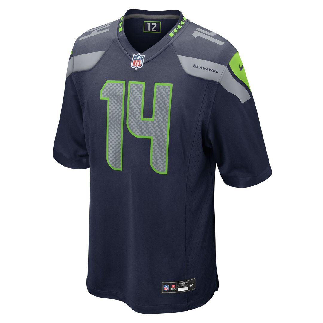 Seattle Seahawks Sam Darnold Nike White Game Jersey product image 8, provided for visual reference and product detail review