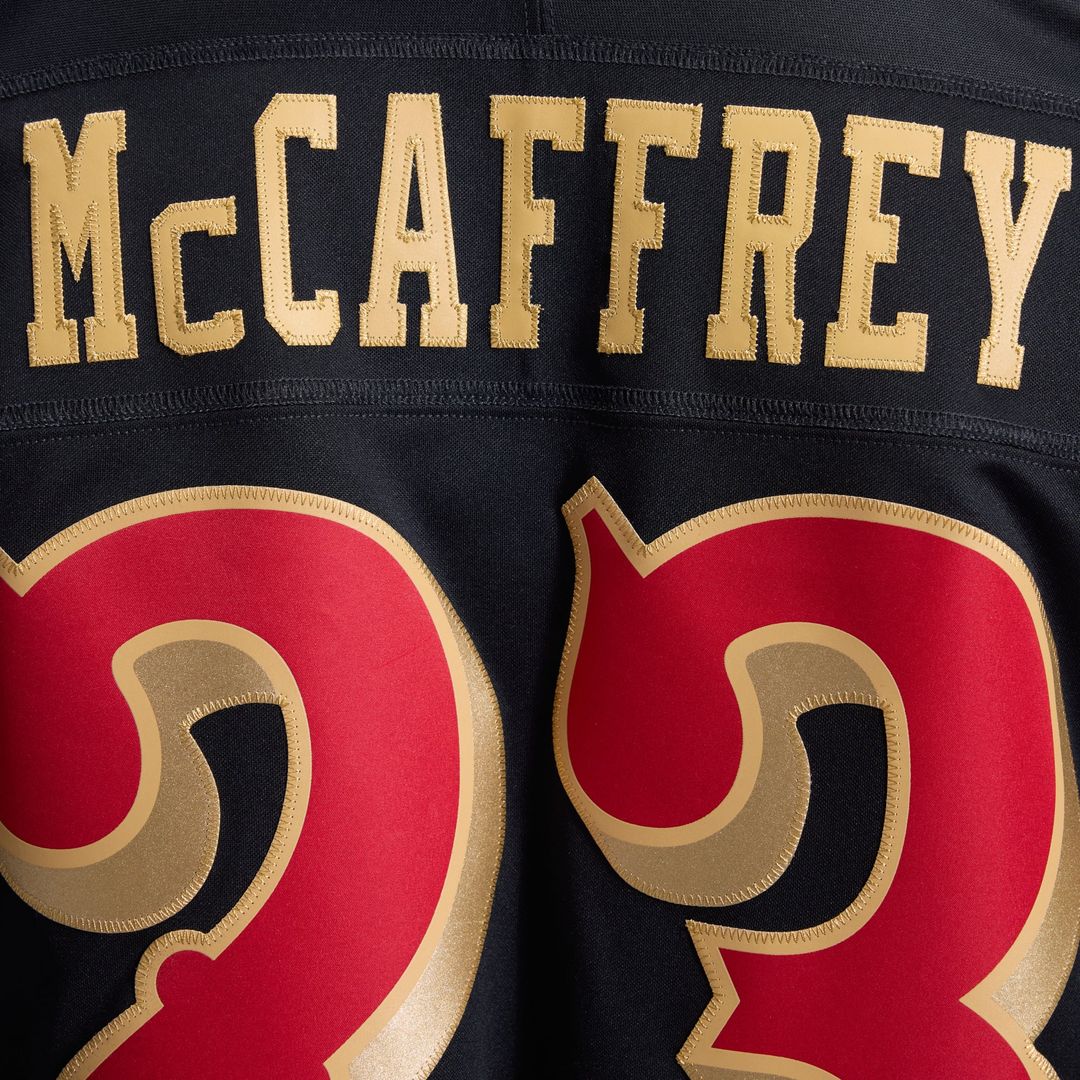 San Francisco 49ers Christian McCaffrey Nike Black Rivalries Collection Stitched Limited Jersey product image 14, provided