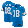 Detroit Lions Isaac TeSlaa Nike Blue Game Player Jersey product image 1, provided for visual reference and product detail
