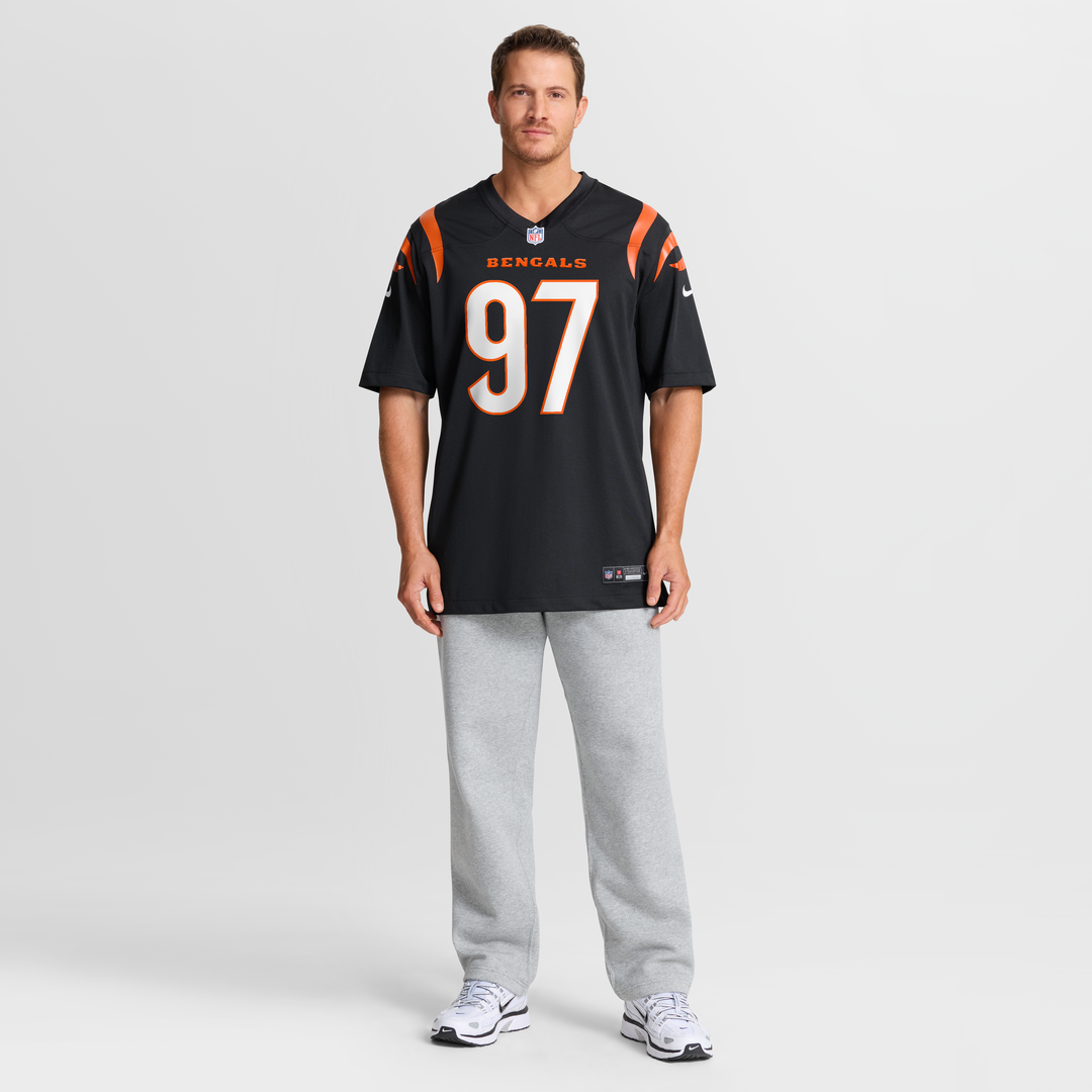 Cincinnati Bengals Dexter Lawrence II Nike Black Game Jersey product image 9, provided for visual reference and product
