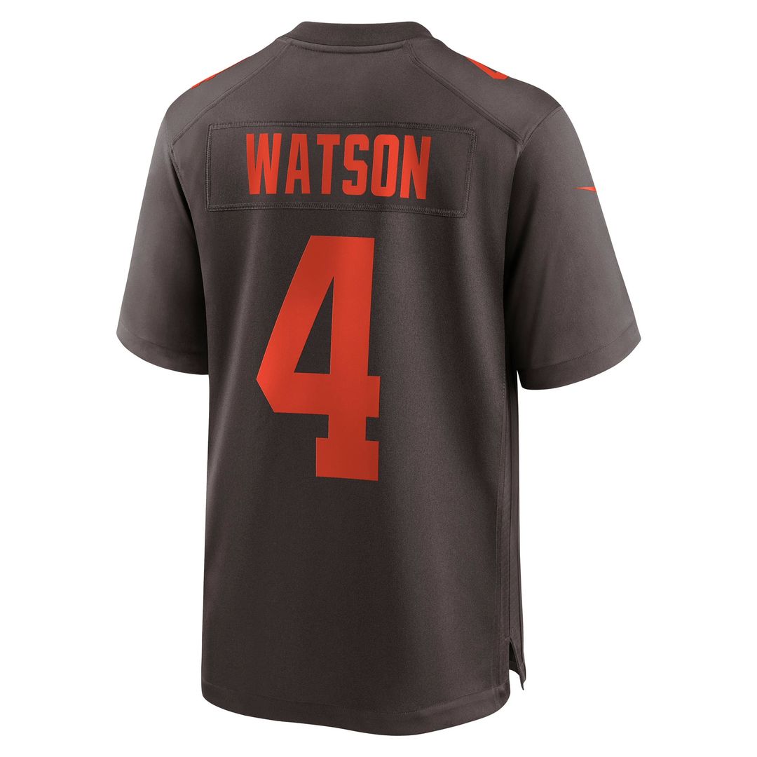 Cleveland Browns Deshaun Watson Nike White Alternate Game Jersey product image 9, provided for visual reference and product