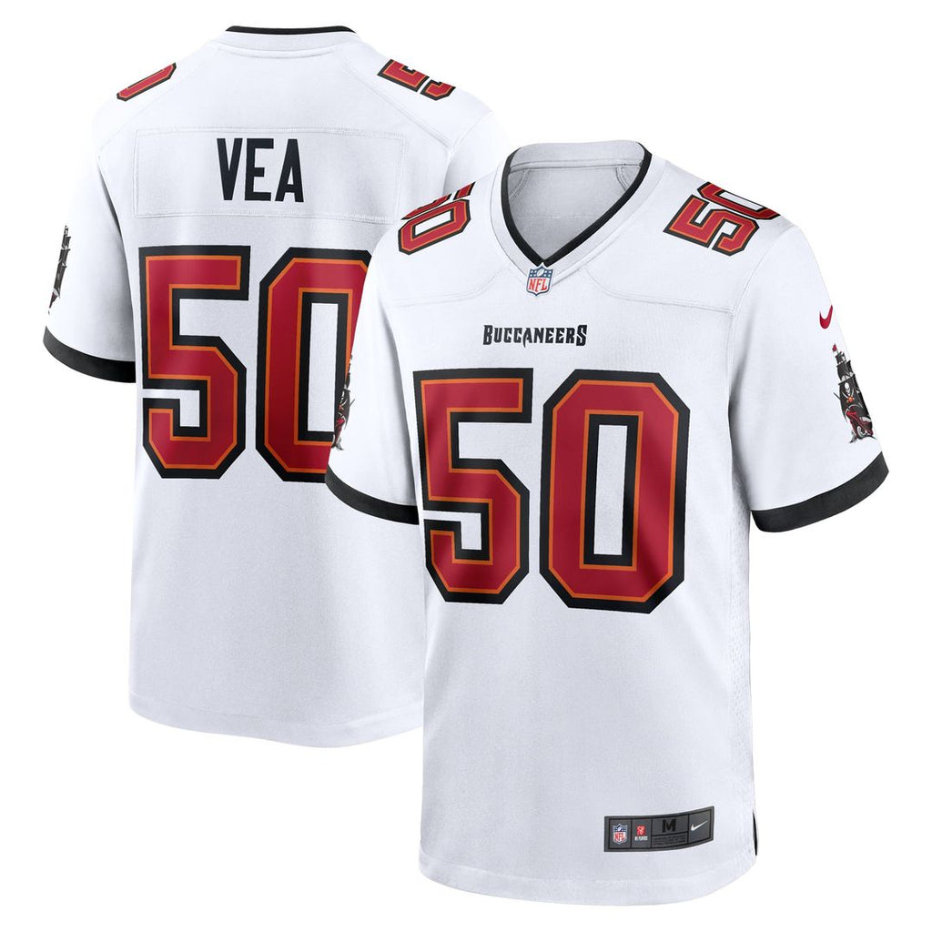 Tampa Bay Buccaneers Vita Vea Nike White White Game Jersey product image 4, provided for visual reference and product detail