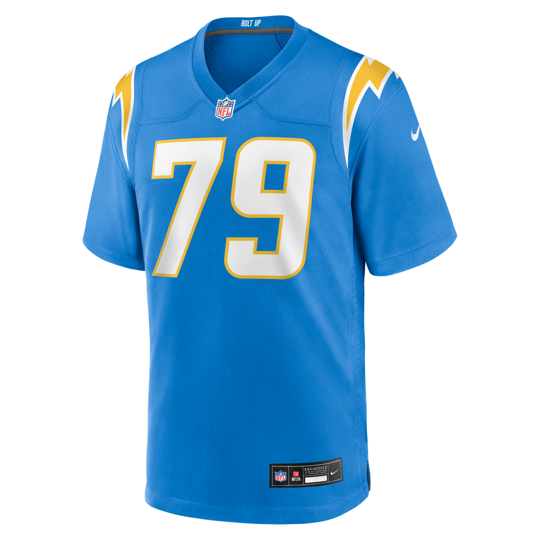 Los Angeles Chargers Trey Pipkins III Nike Powder Blue Game Jersey product image 2, provided for visual reference and