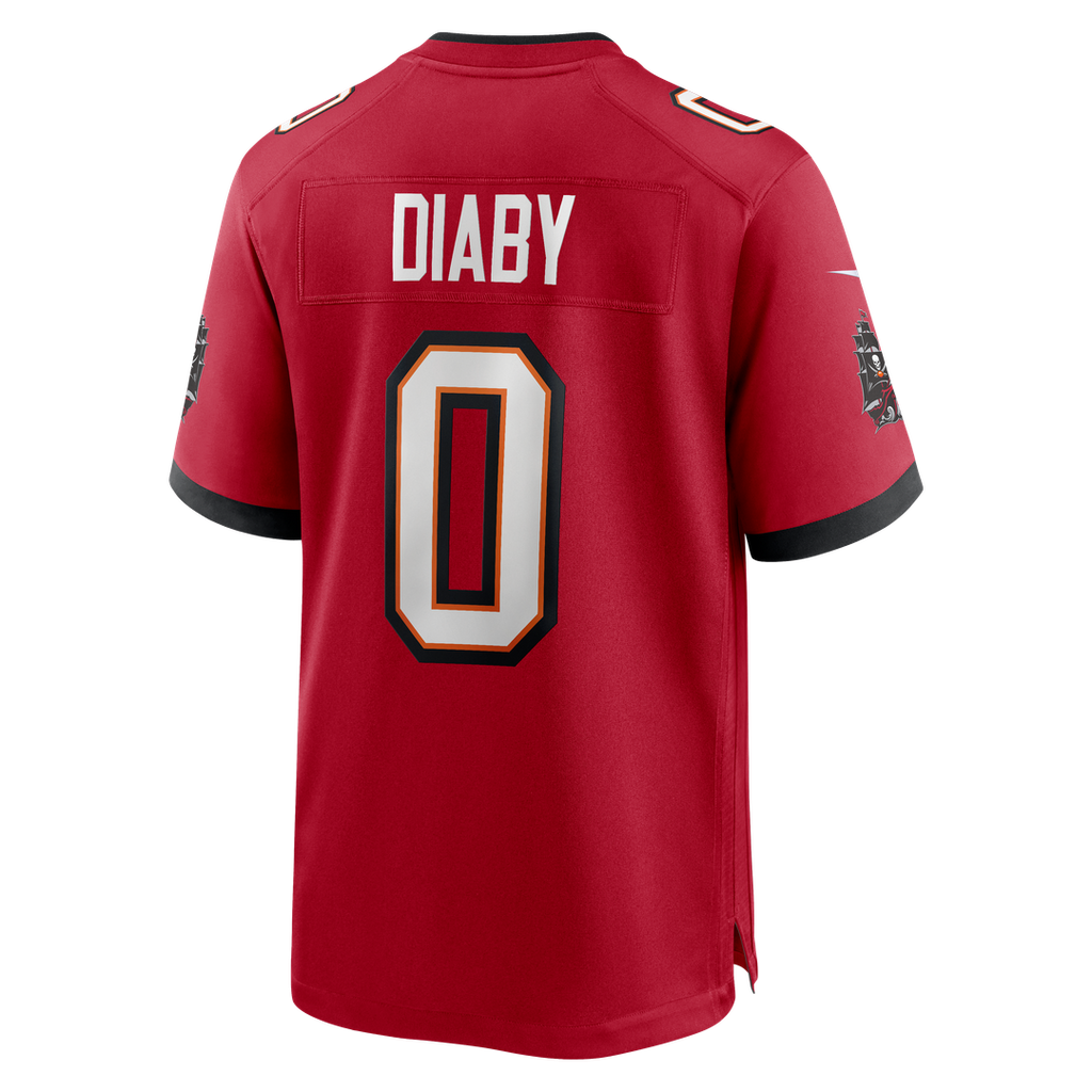 Tampa Bay Buccaneers YaYa Diaby Nike Red Game Jersey product image 3, provided for visual reference and product detail review