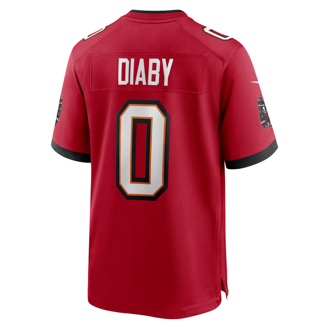 Tampa Bay Buccaneers YaYa Diaby Nike Red Game Jersey product image 3, provided for visual reference and product detail review