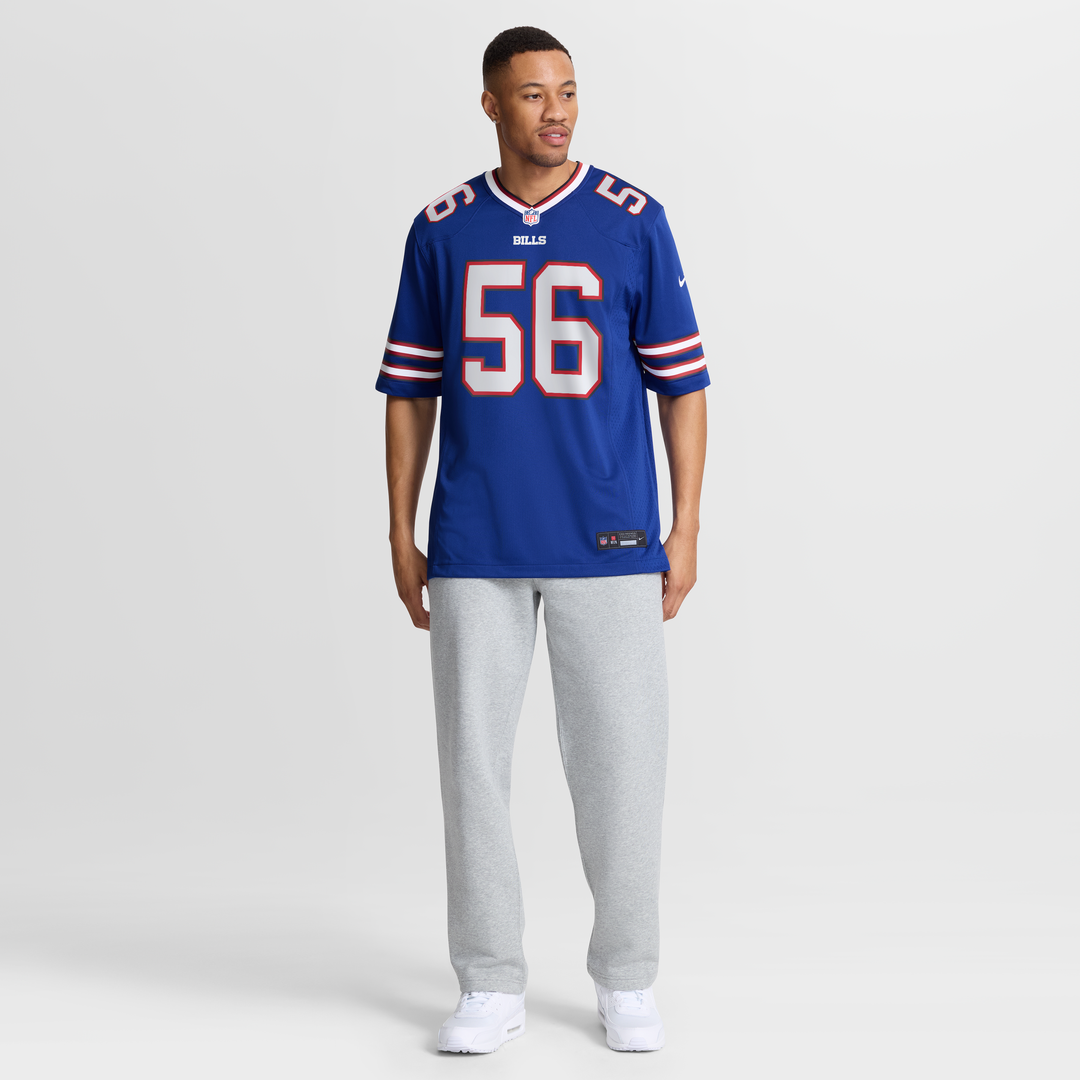 Buffalo Bills Javon Solomon Nike Royal Game Jersey product image 7, provided for visual reference and product detail review