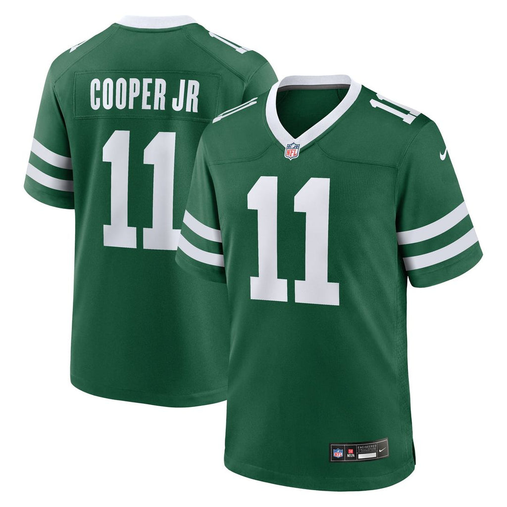 New York Jets Omar Cooper Jr. Nike Green Team Game Jersey product image 1, provided for visual reference and product detail