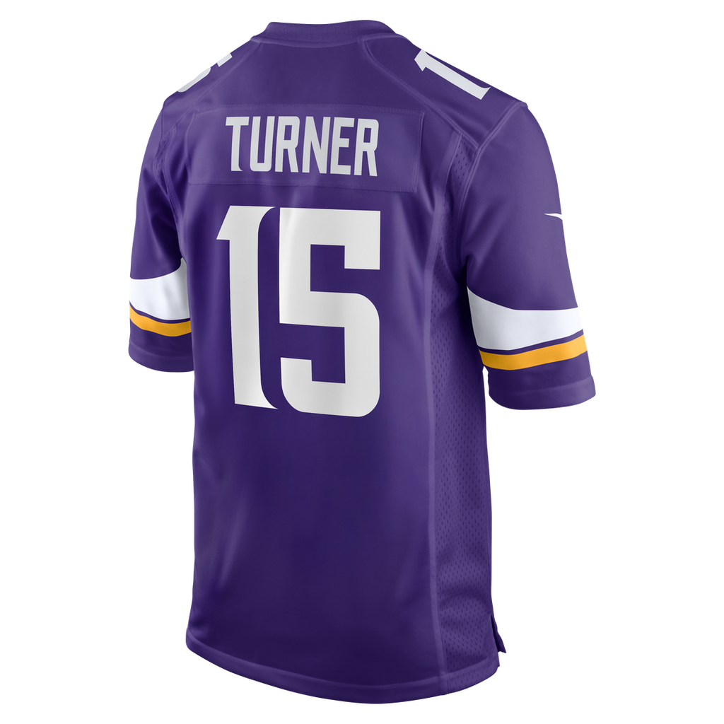 Minnesota Vikings Dallas Turner Nike Purple Player Game Jersey product image 3, provided for visual reference and product