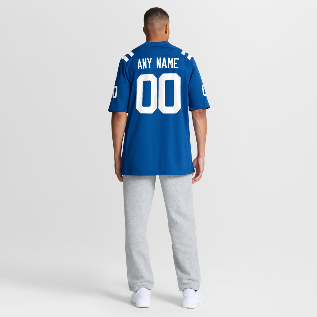 Nike Indianapolis Colts Royal Custom Game Jersey product image 8, provided for visual reference and product detail review