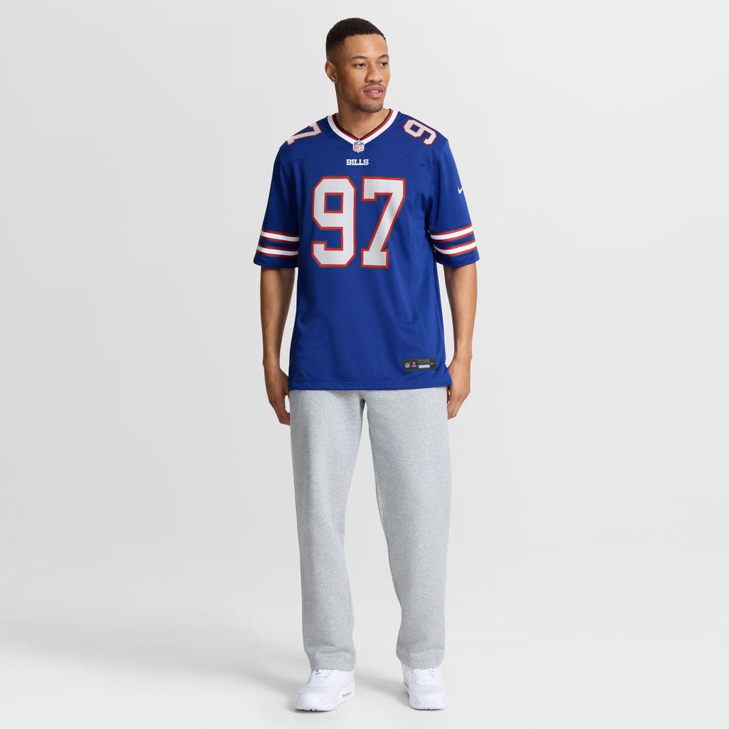 Buffalo Bills Greg Gaines Nike Royal Team Game Jersey product image 2, provided for visual reference and product detail