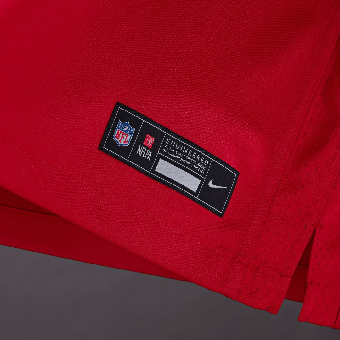 Atlanta Falcons A.J. Terrell Nike Red Game Jersey product image 7, provided for visual reference and product detail review