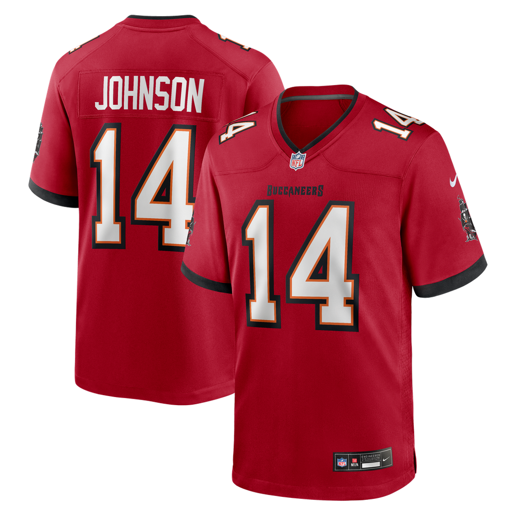 Tampa Bay Buccaneers Brad Johnson Nike Red Game Retired Player Jersey product image 1, provided for visual reference and