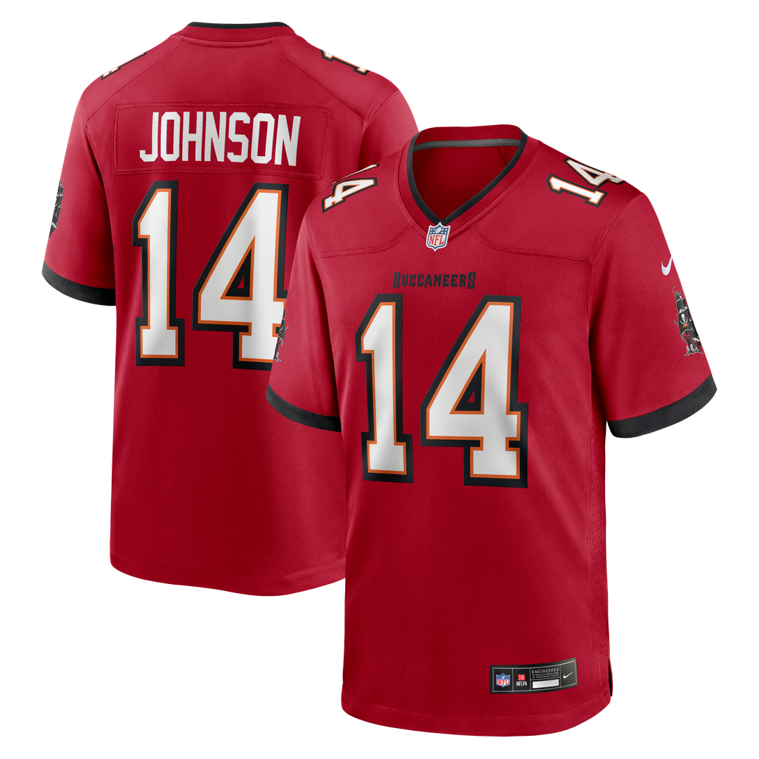 Tampa Bay Buccaneers Brad Johnson Nike Red Game Retired Player Jersey product image 1, provided for visual reference and
