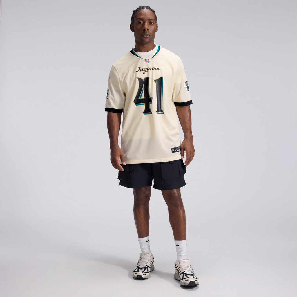 Jacksonville Jaguars Josh Hines-Allen Nike Natural 2026 Rivalries Collection Game Jersey product image 4, provided for