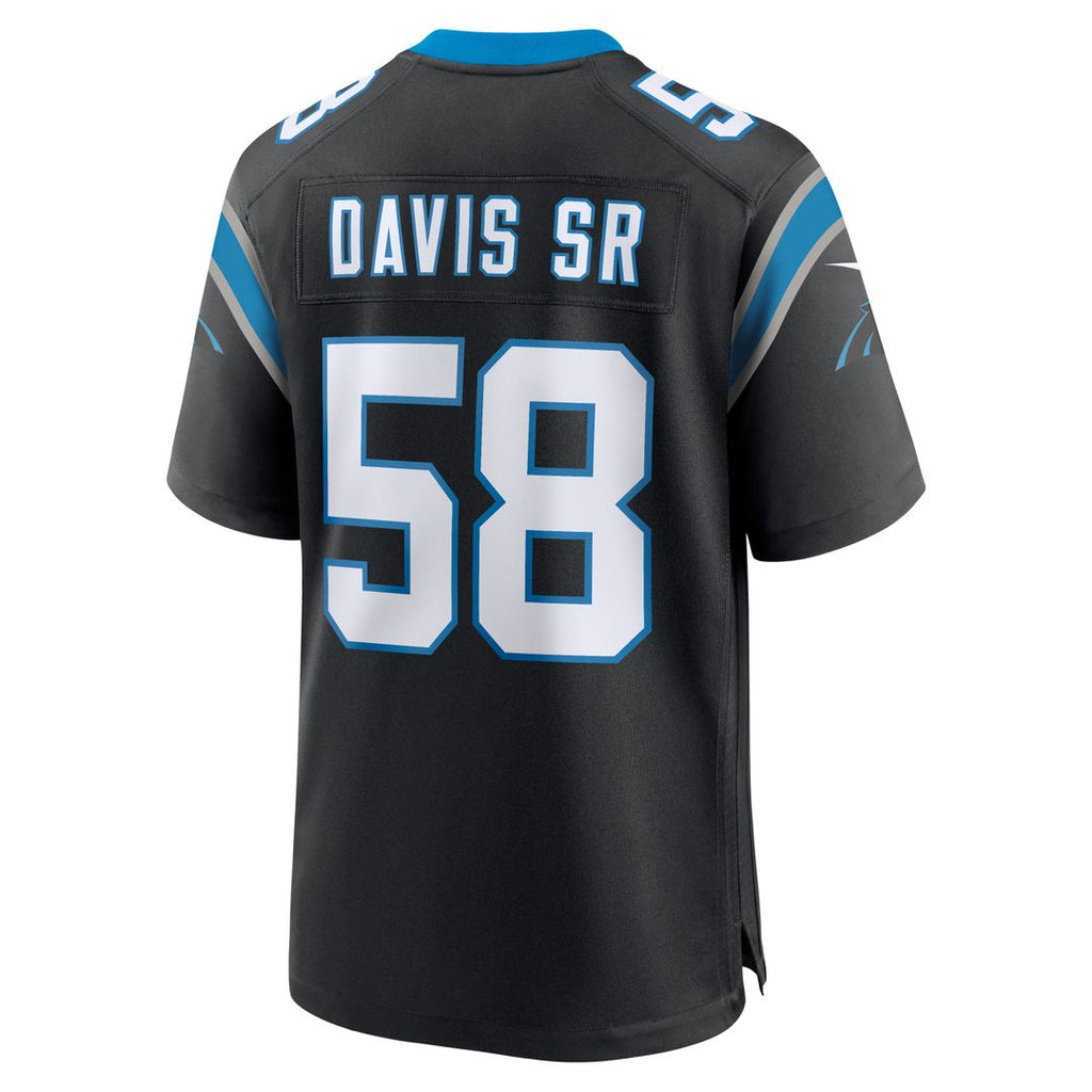 Carolina Panthers Thomas Davis Sr. Nike Black Team Retired Game Jersey product image 3, provided for visual reference and