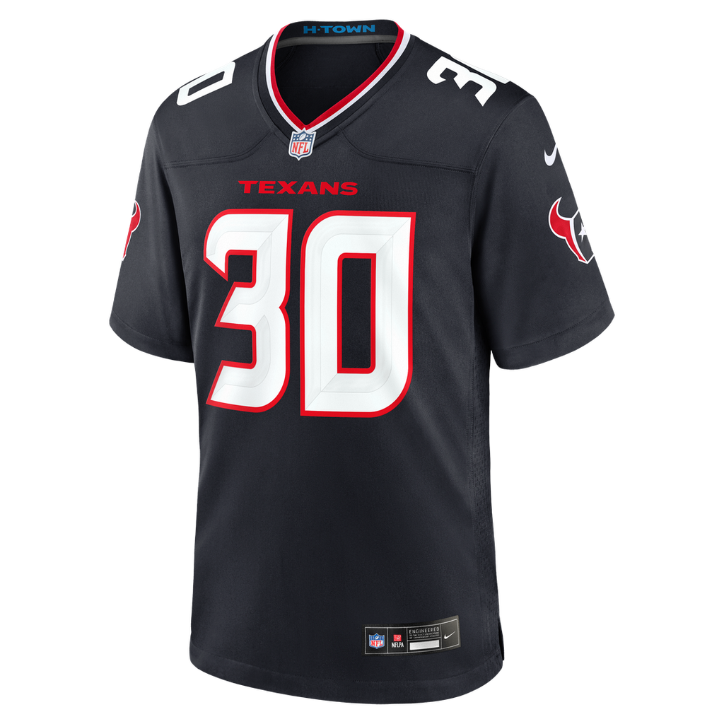 Houston Texans Brandon Codrington Nike Navy Team Game Jersey product image 2, provided for visual reference and product