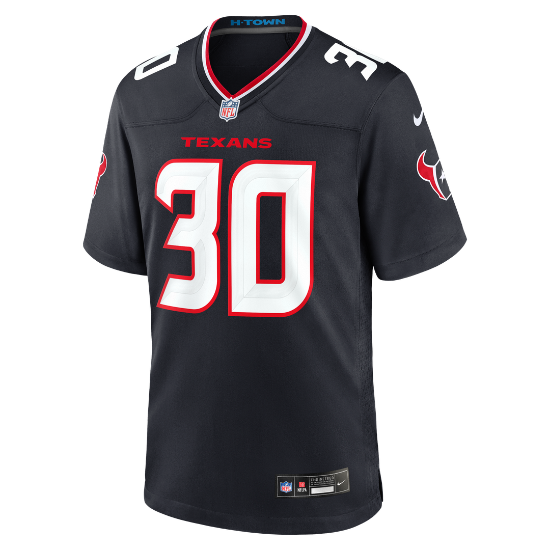 Houston Texans Brandon Codrington Nike Navy Team Game Jersey product image 2, provided for visual reference and product