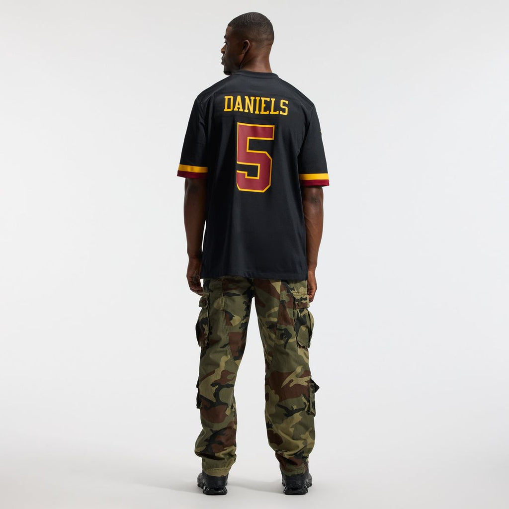 Hail Raiser Washington Commanders Jayden Daniels Nike Black Alternate Game Jersey product image 5, provided for visual