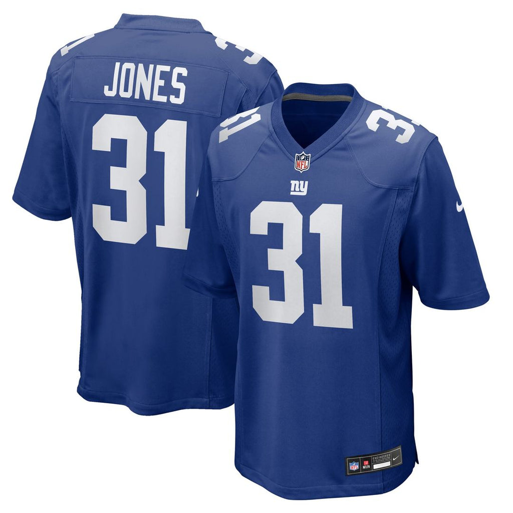 New York Giants Nic Jones Nike Royal Team Game Jersey product image 1, provided for visual reference and product detail