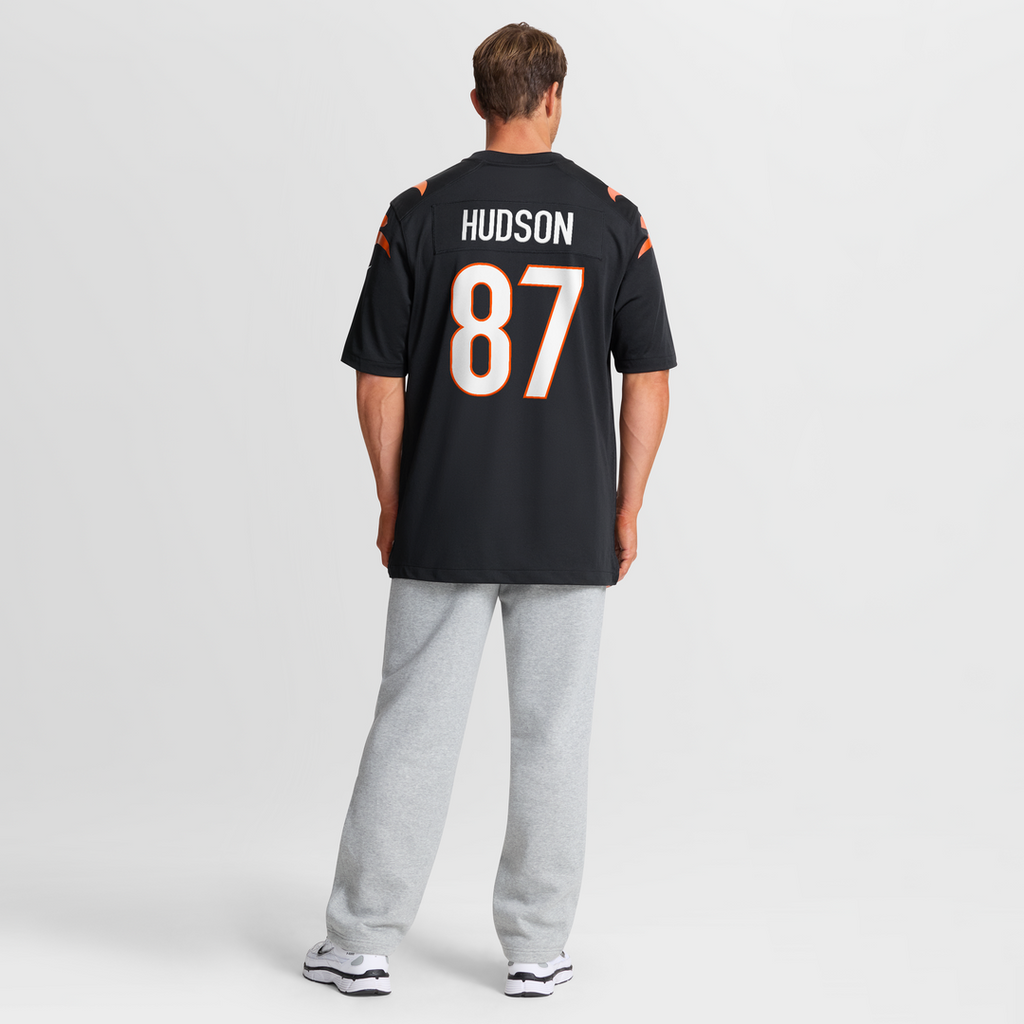 Cincinnati Bengals Tanner Hudson Nike Black Home Game Player Jersey product image 8, provided for visual reference and