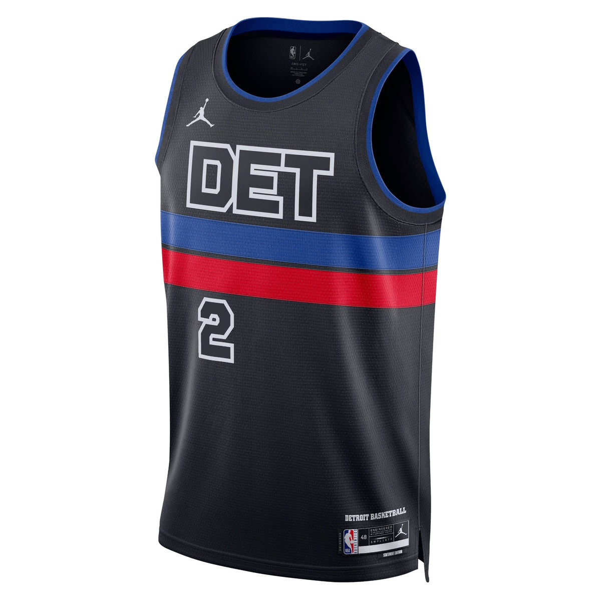 Detroit Pistons Jordan Statement Edition Swingman Jersey - Blue - Cade Cunningham - Unisex product image 2, provided for