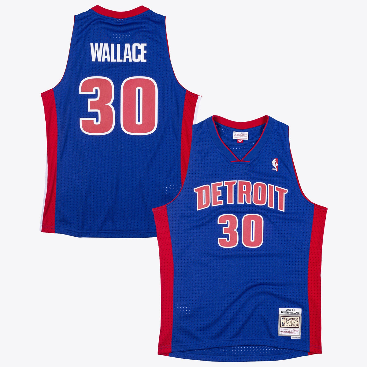 Detroit Pistons Mitchell & Ness Rasheed Wallace 2003 Swingman Authentic Jersey - Royal Blue product image 1, provided for