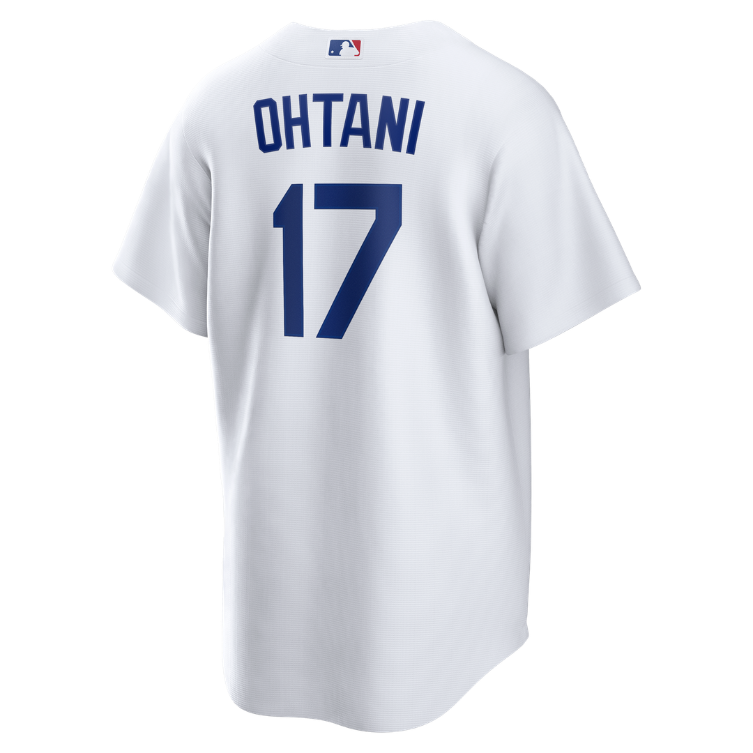 Los Angeles Dodgers Shohei Ohtani Nike White Home Replica Jersey product image 3, provided for visual reference and product