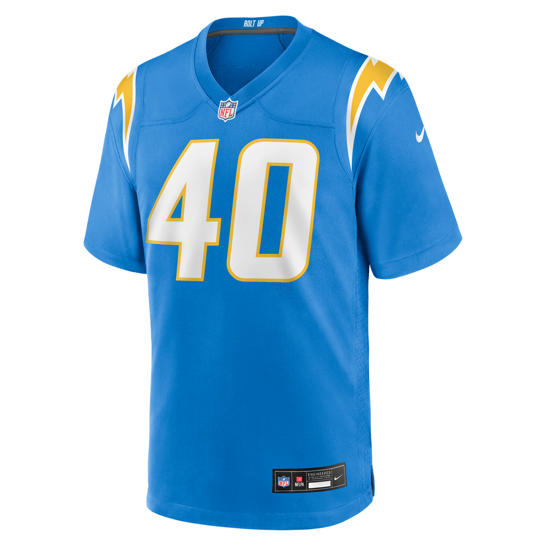Los Angeles Chargers Kendall Williamson Nike Powder Blue Team Game Jersey product image 2, provided for visual reference and