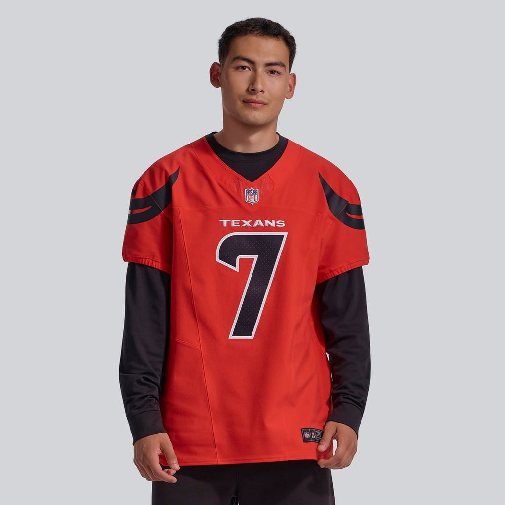 Houston Texans C.J. Stroud Nike Red Alternate Vapor F.U.S.E. Elite Jersey product image 2, provided for visual reference and