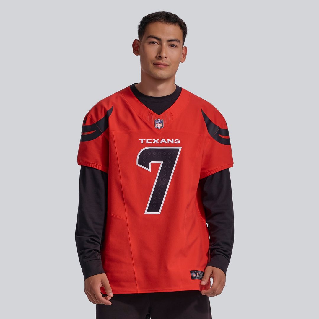 Houston Texans C.J. Stroud Nike Red Alternate Vapor F.U.S.E. Elite Jersey product image 2, provided for visual reference and
