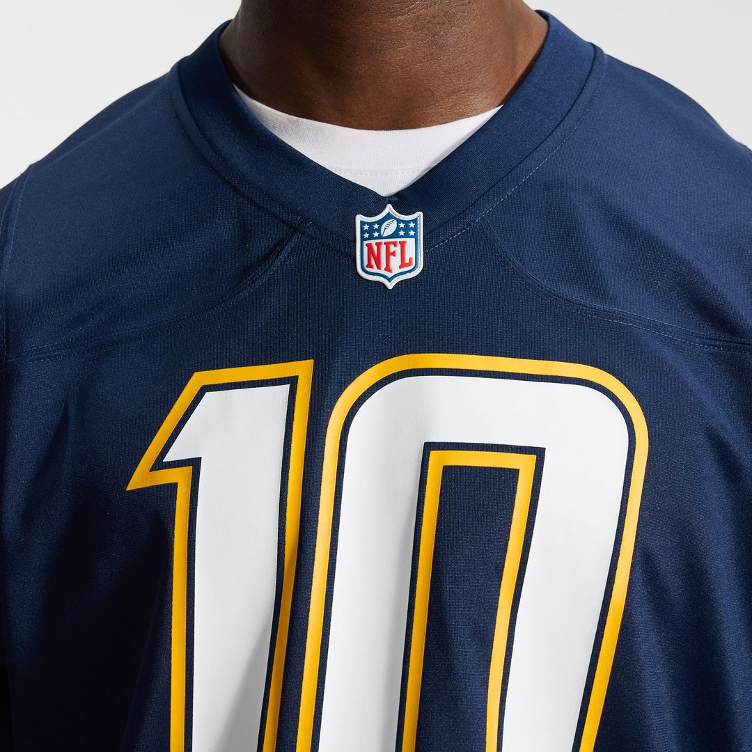 Los Angeles Chargers Justin Herbert Nike Navy Alternate Super Chargers Game Player Jersey product image 9, provided for