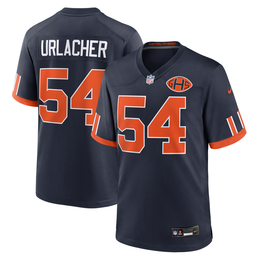 Chicago Bears Brian Urlacher Nike Navy 2026 Rivalries Collection Game Jersey product image 1, provided for visual reference