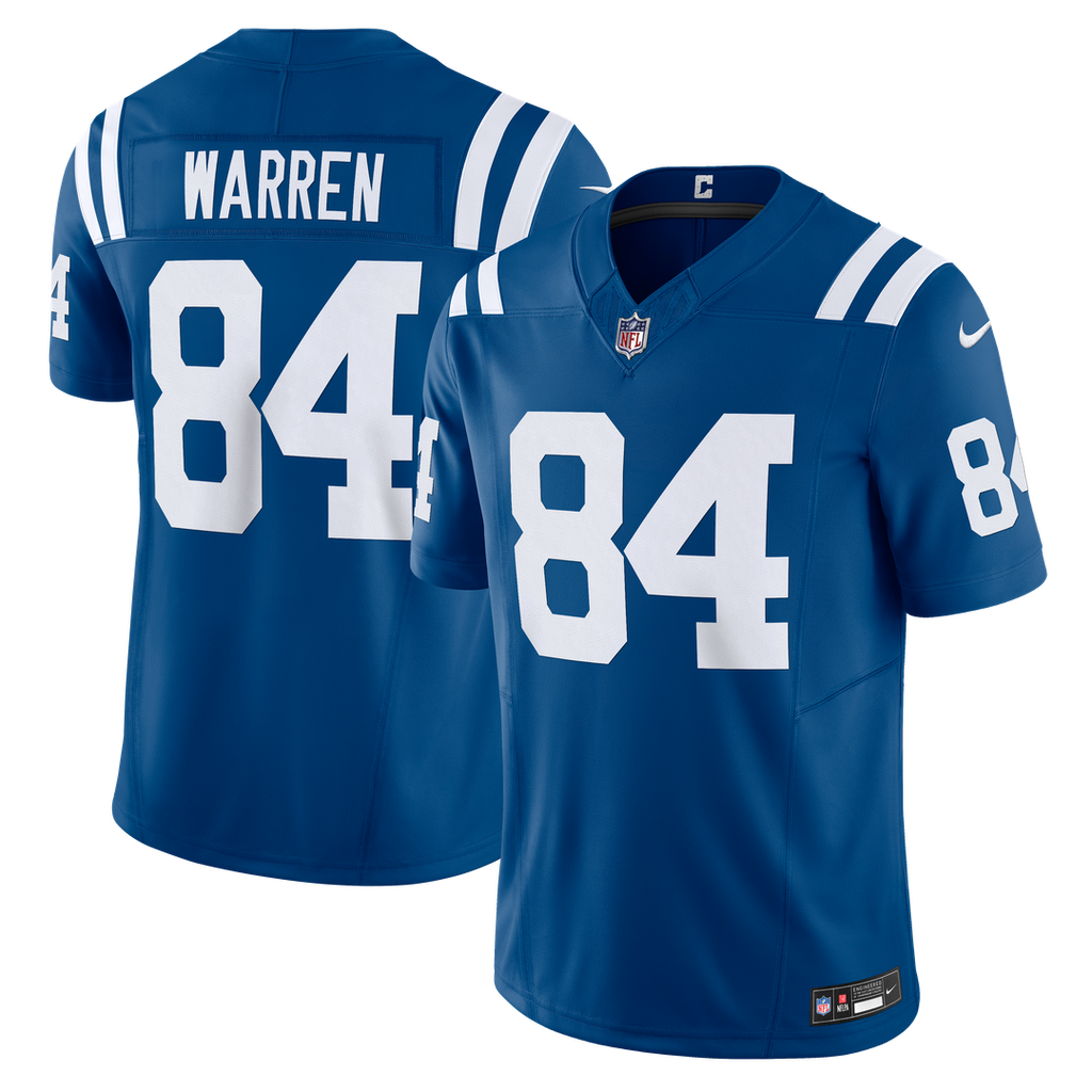 Indianapolis Colts Tyler Warren Nike Royal Team Vapor F.U.S.E. Limited Jersey product image 1, provided for visual reference