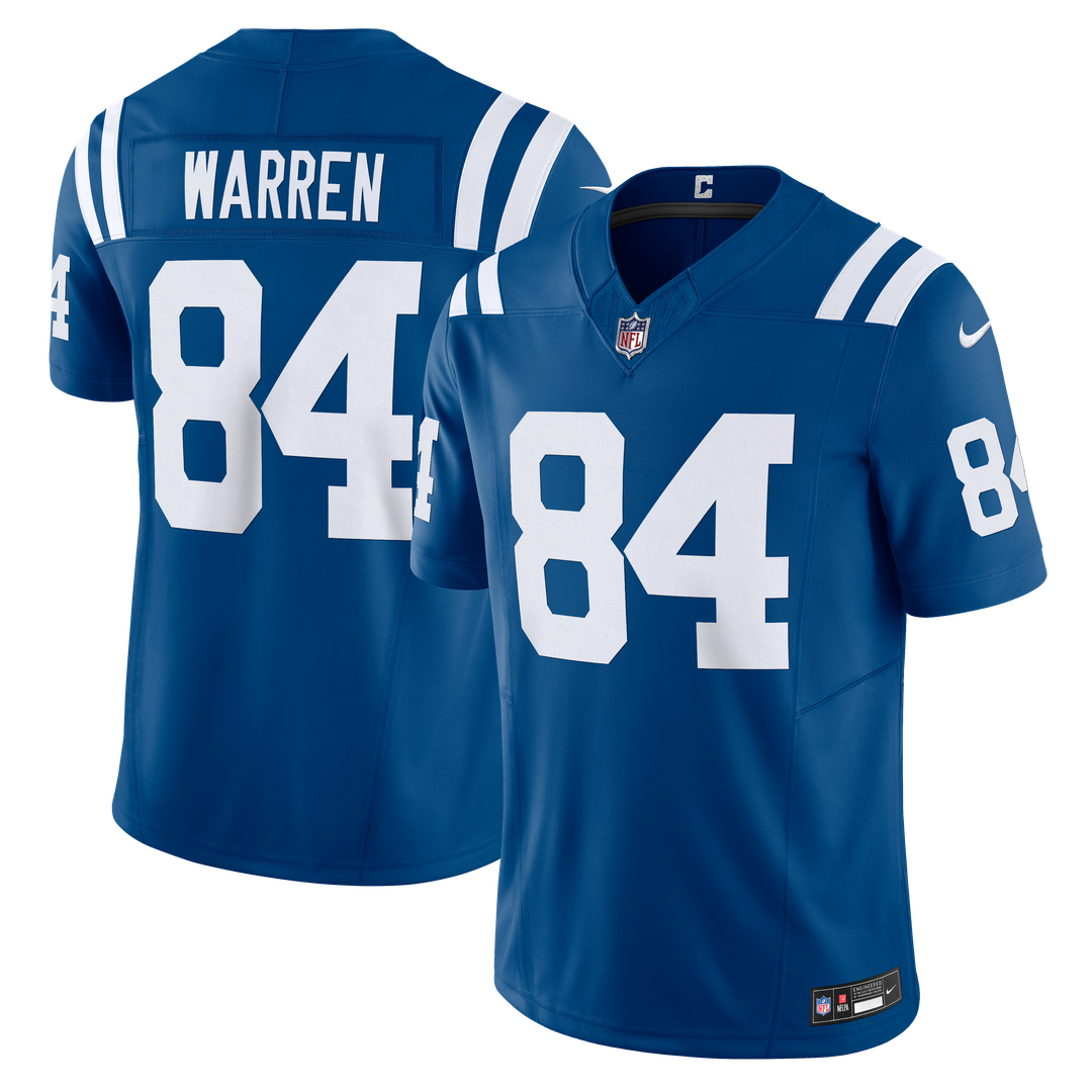 Indianapolis Colts Tyler Warren Nike Royal Team Vapor F.U.S.E. Limited Jersey product image 1, provided for visual reference