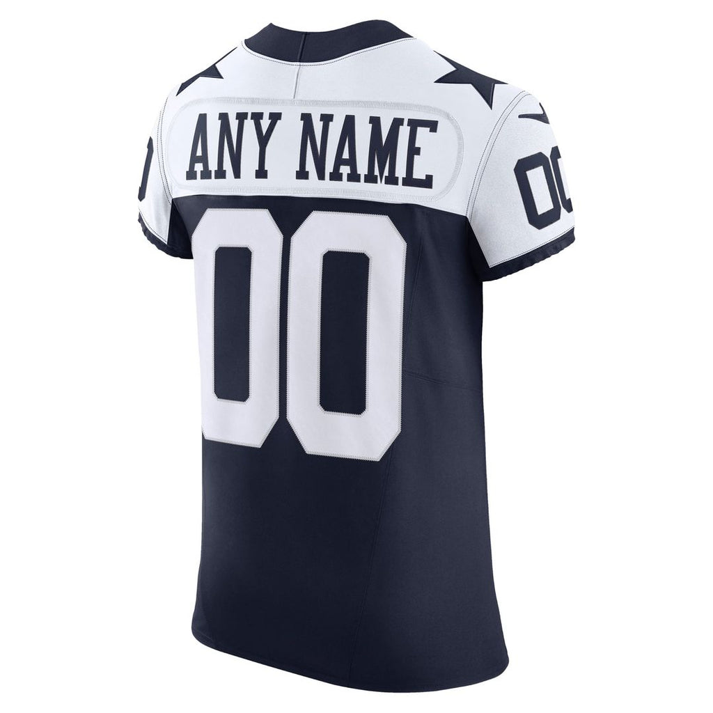 Dallas Cowboys Nike Navy Vapor F.U.S.E. Elite Custom Jersey product image 3, provided for visual reference and product