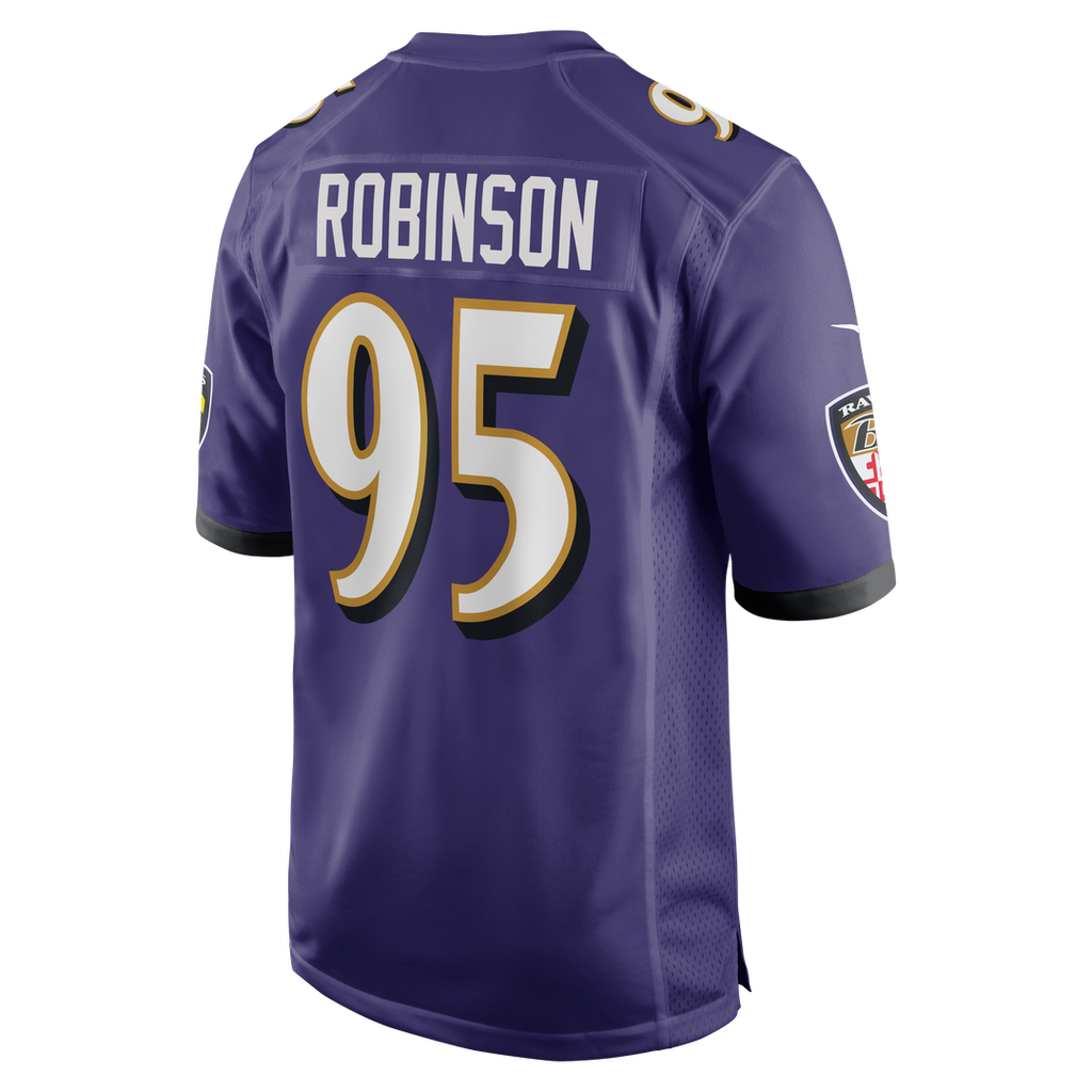 Baltimore Ravens Tavius Robinson Nike Purple Team Game Jersey product image 3, provided for visual reference and product