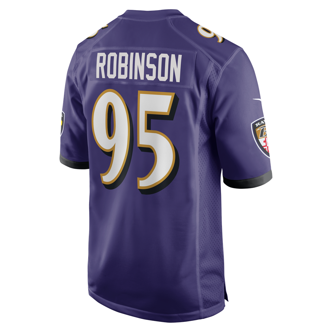 Baltimore Ravens Tavius Robinson Nike Purple Team Game Jersey product image 3, provided for visual reference and product