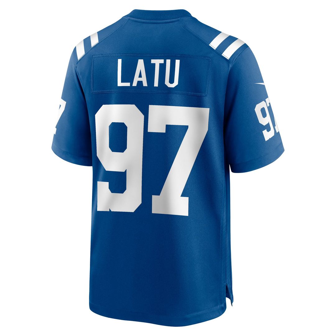Indianapolis Colts Laiatu Latu Nike Royal Player Game Jersey product image 3, provided for visual reference and product